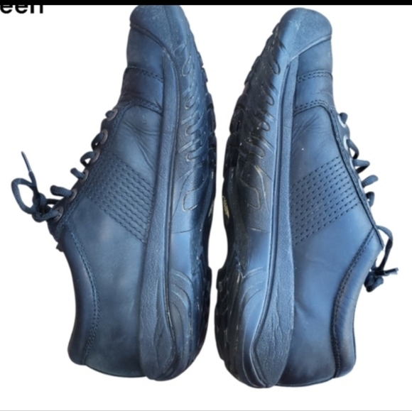 Keen Austin Leather Water Resistant Black Hike Walk Casual Sneaker Shoe Men 10.5 - Picture 4 of 13